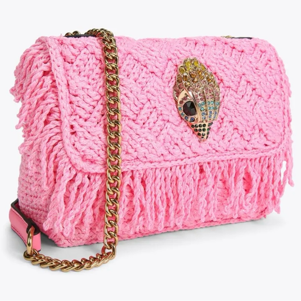 NWT Kurt Geiger Crochet Fringe Kensington
